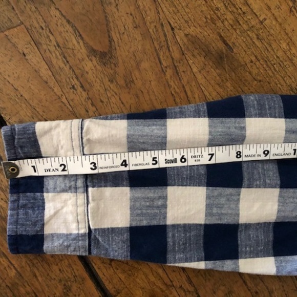 Men's Vintage St John's Bay Blue & Cream Checked Shirt XXL - Picture 11 of 13